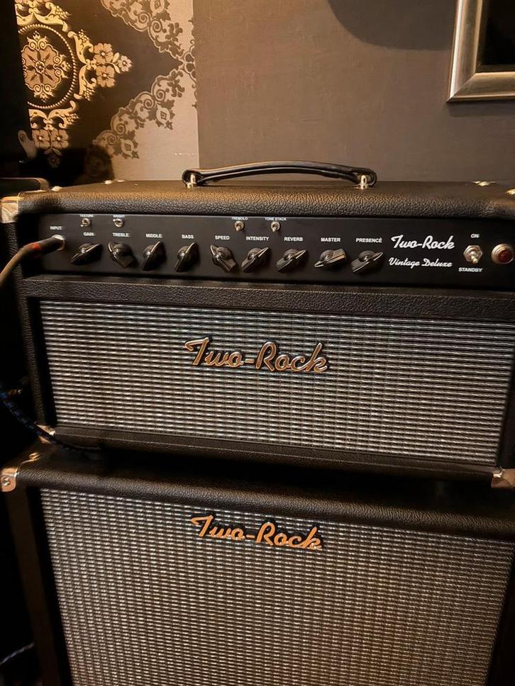 Two Rock Vintage Deluxe + cabine, Musique & Instruments, Amplis | Basse & Guitare, Comme neuf, Enlèvement ou Envoi