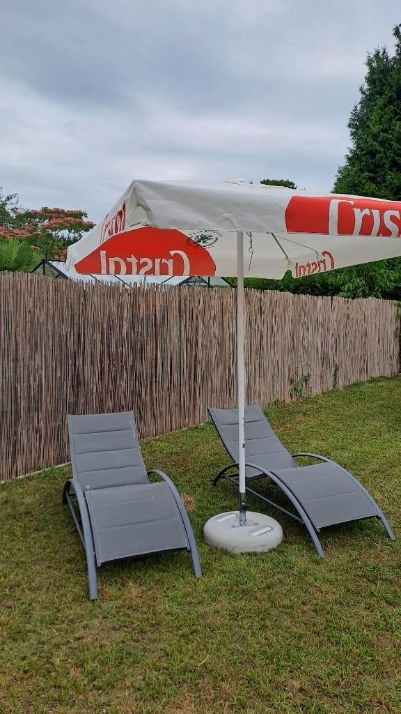 3 stuks CRISTAL Horeca Parasols (NIEUWE exemplaren), Ophalen