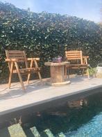 Tuinstoelen., Tuin en Terras, Gebruikt, Stoel, Tuinset, Hout