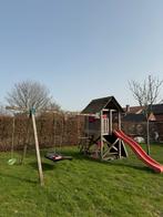 Speelhuisje met glijbaan, Kinderen en Baby's, Speelgoed | Buiten | Speeltoestellen, Ophalen, Gebruikt, Glijbaan