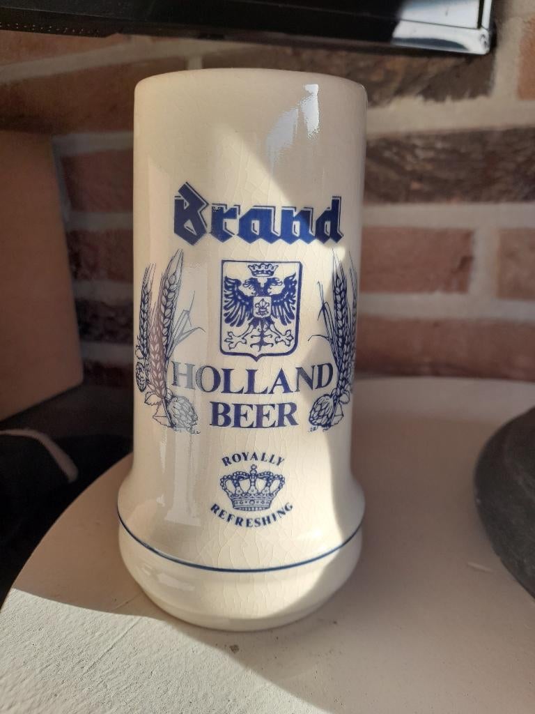 Vintage Brand bierpul, Verzamelen, Biermerken, Gebruikt, Pul(len), Brand, Ophalen of Verzenden
