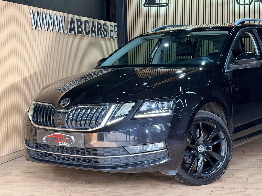 Skoda Octavia SW 1.0 TSI * GARANTIE 12 MOIS * 1ER PROP *, Gebruikt, Parkeersensor, 116 pk, Zwart