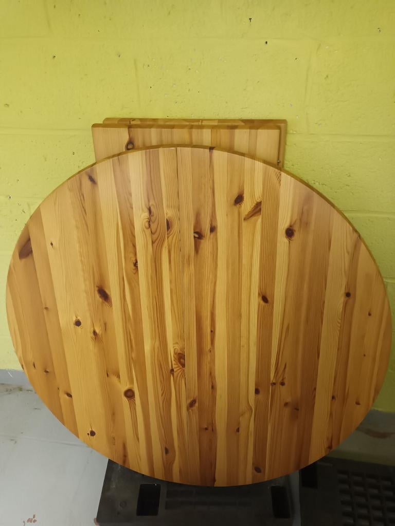 Table en pin massif ronde, Maison & Meubles, Enlèvement, Pin