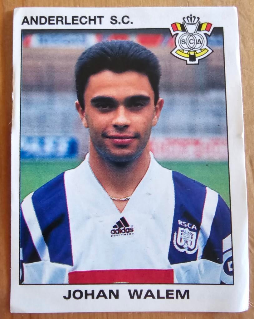Panini Football 93 #11 Johan Walem SC Anderlecht Voetbal!, Ophalen of Verzenden, Zo goed als nieuw, Sticker