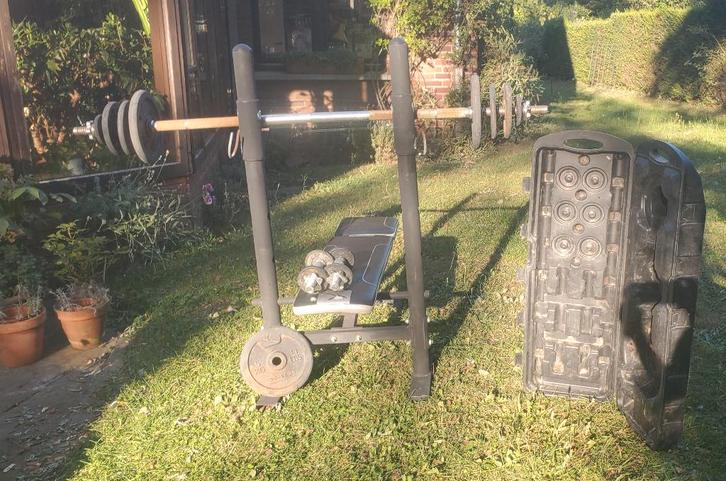 SET D'HALTERES DE MUSCULATION, Sport en Fitness, Fitnessmaterialen, Ophalen