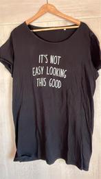 kort slaapkleed blauw zwart xxl 48, Ophalen of Verzenden, Gedragen