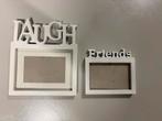 2 foto kaders met tekst, Audio, Tv en Foto, Fotografie | Fotolijsten, Ophalen, Zo goed als nieuw