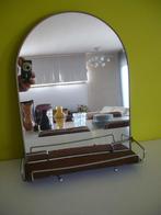 mooie vintage fifties spiegel met schapje, Minder dan 50 cm, Gebruikt, Ophalen of Verzenden, Minder dan 100 cm