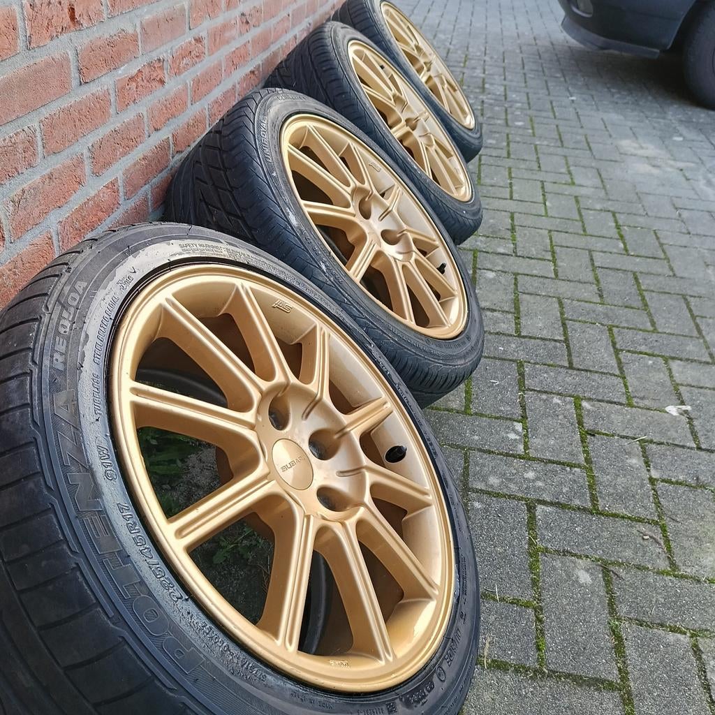Subaru WRX STI Velgen ENKEI Originele Set, Ophalen, Gebruikt, Velg(en), 17 inch