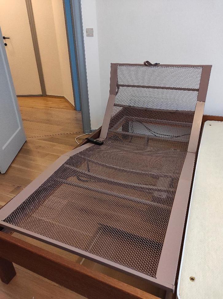 sommier Auping motorisé 90 x 200cm, Maison & Meubles, Chambre à coucher | Matelas & Sommiers, Utilisé, Sommier, 90 cm, 200 cm