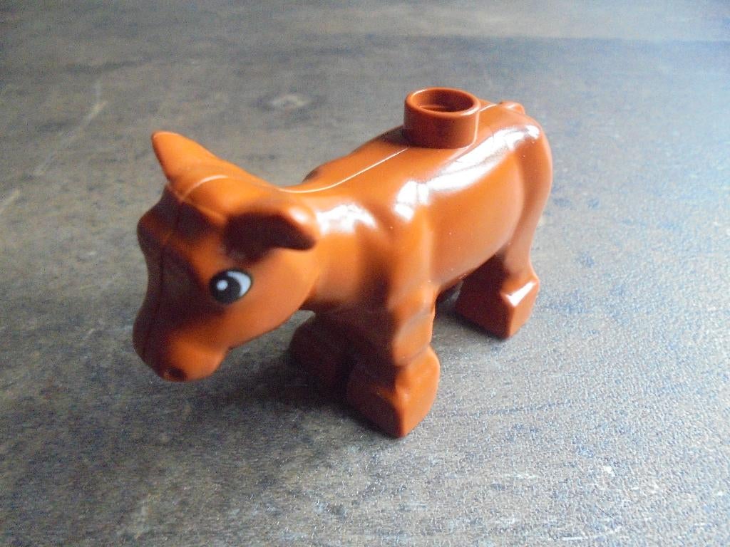 Lego Duplo Animal Cow Baby Calf (zie foto's), Kinderen en Baby's, Speelgoed | Duplo en Lego, Ophalen of Verzenden, Gebruikt, Losse stenen