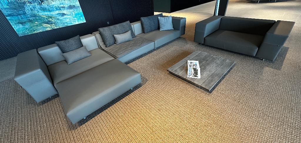 Extremis Walrus High-end outdoor Loungebank + Clubchair DEMO, Ophalen, Aluminium, Zo goed als nieuw, Tuinset