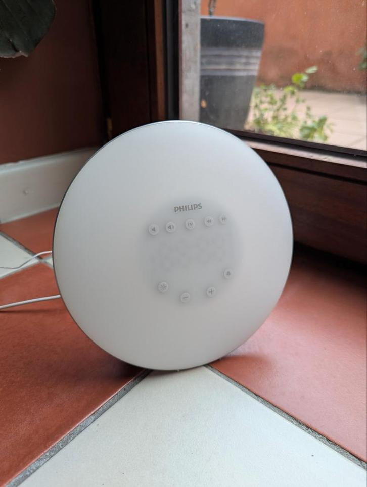 Philips Wake Up Light HF3506 Zilver, Elektronische apparatuur, Wekkers, Zo goed als nieuw, Digitaal, Ophalen