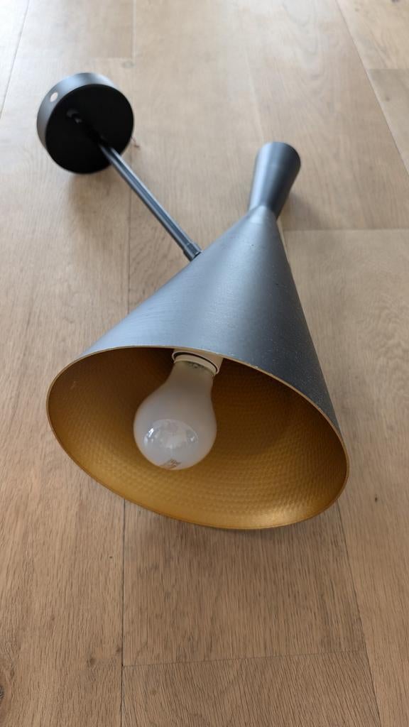 Design wandlamp Beat stijl – zwart/goud, Ophalen