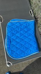 Blauw fouganza dekje, Dieren en Toebehoren, Paarden en Pony's | Dekens en Dekjes, Ophalen, Gebruikt, Blauw, Dressuurdekje