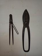 Cisaille à plaques et boussole, Antiquités & Art, Enlèvement ou Envoi