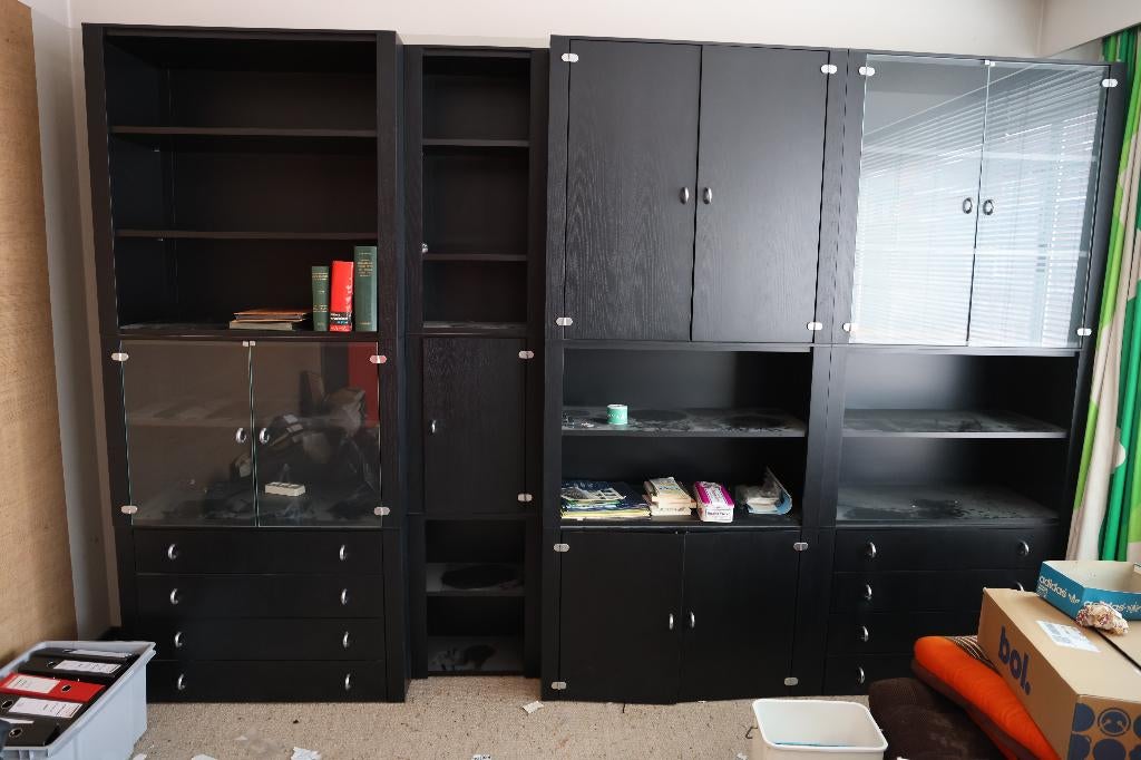 Wandmeubel, Huis en Inrichting, Kasten | Wandmeubels, Ophalen, Gebruikt, Met deur(en), 200 cm of meer