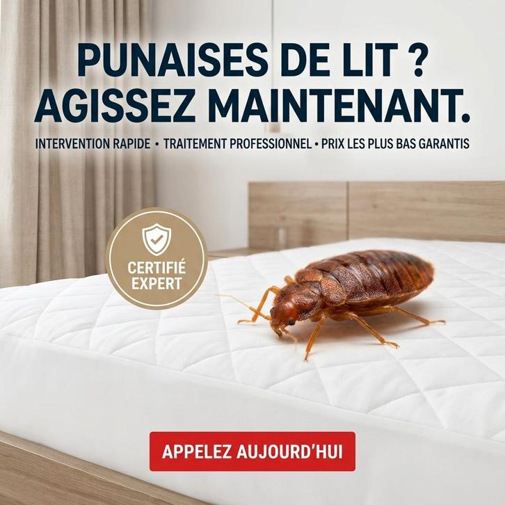 Élimination rapide des punaises de lit, Diversen, Overige Diversen, Nieuw, Ophalen