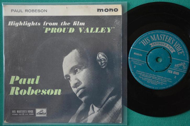 Paul Robeson – Proud Valley - B - Vinyl singel, Cd's en Dvd's, Vinyl Singles, Gebruikt, EP, Filmmuziek en Soundtracks, 7 inch