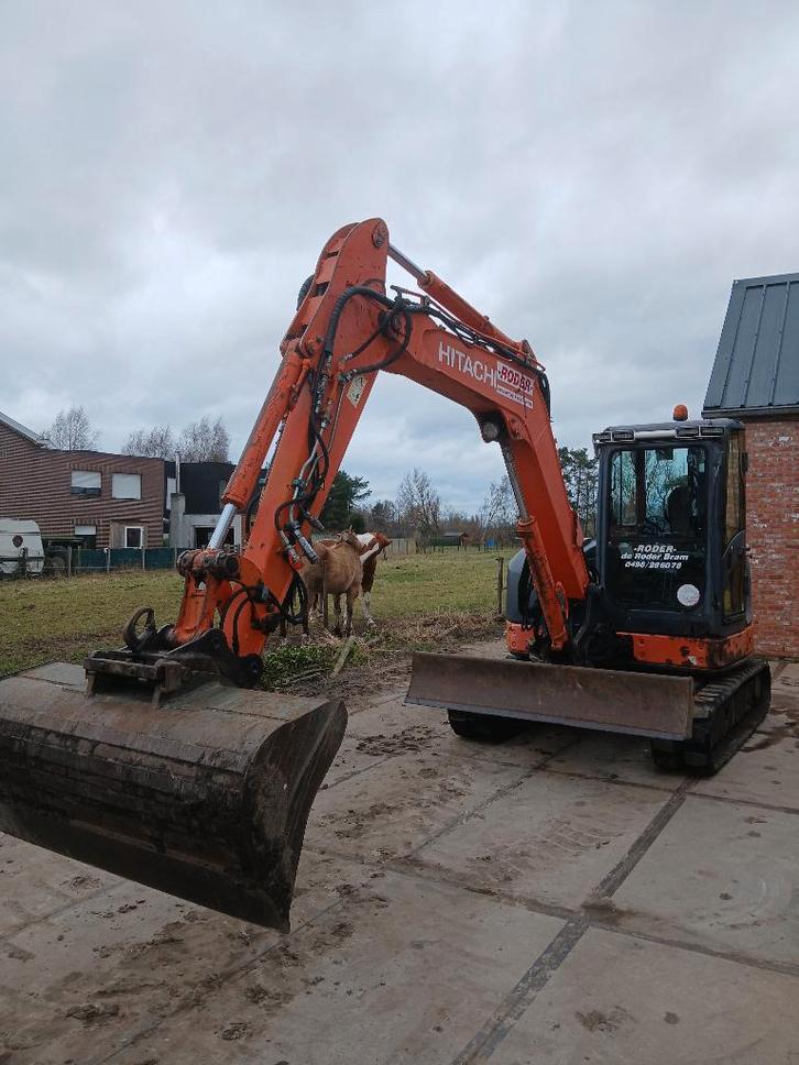 Hitachi Zaxis60 graafmachine 4697h, Zakelijke goederen, Machines en Bouw | Kranen en Graafmachines, Graafmachine, Ophalen