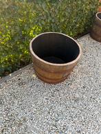 Eiken bloembak gemaakt uit half whiskyvat, Ophalen