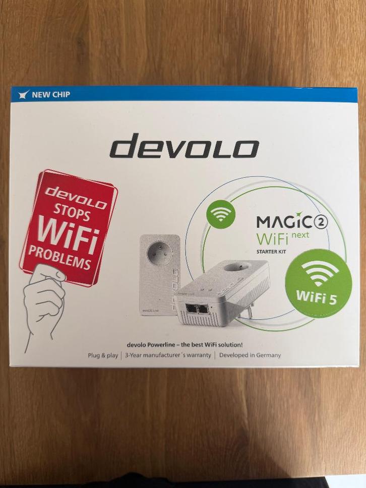 Devolo Magic 2 Wifi Powerline - Zo goed als nieuw, Informatique & Logiciels, Adaptateurs powerline, Comme neuf, Enlèvement