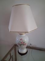 Tafellamp  Limoges met roze bloemen, Ophalen, Overige materialen, Klassiek, Zo goed als nieuw
