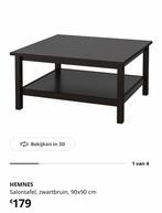 Ikea salontafel zwartbruin 90x90, Huis en Inrichting, Ophalen, Zo goed als nieuw