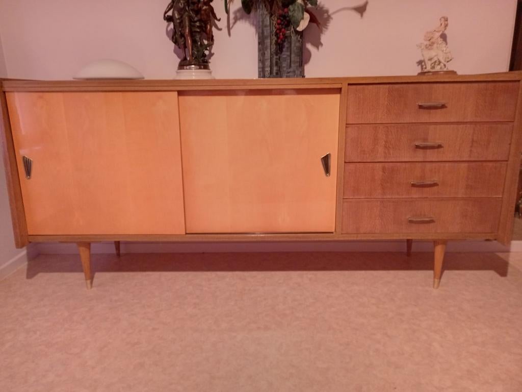 Buffet vintage du milieu du siècle, Enlèvement, Utilisé, Mid-Century, Avec tablette(s)