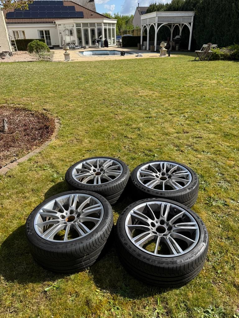 BMW 18 inch breedset met Continental PremiumContact 6 banden, Auto-onderdelen, Banden en Velgen, Ophalen, 18 inch, Gebruikt, Banden en Velgen