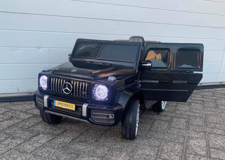 Mercedes G63 AMG 12v Metallic zwart Bluetooth / Afst. NIEU, Enfants & Bébés, Jouets | Extérieur | Véhicules à batterie, Neuf, Enlèvement ou Envoi