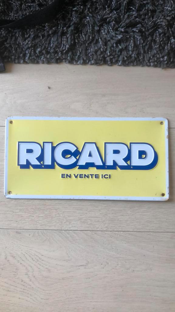 Panneau publicitaire Ricard., Collections, Marques & Objets publicitaires, Panneau publicitaire, Enlèvement