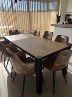 Tafel mango hout lengte 1,90 m breedte 90cm hoogte 76cm, Huis en Inrichting, Tafels | Eettafels, Ophalen, Zo goed als nieuw, Metaal
