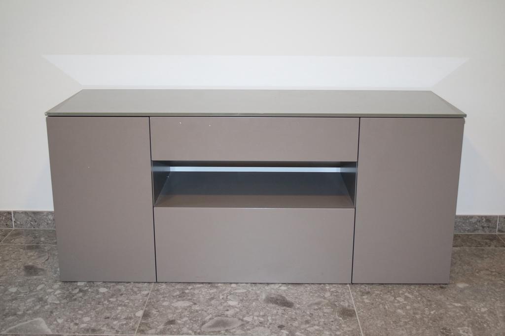 Karat TV meubel kast, Ophalen, Gebruikt, 100 tot 150 cm, Glas