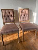 Chaises de salle à manger en bois/tissus, Maison & Meubles, Autres couleurs, Enlèvement, Classique, Bois