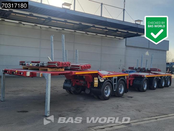 Faymonville D-2, Autos, Camions, Entreprise, Achat, Remorques et Semi-remorques, Autres carburants, Rouge, Tissu, TVA déductible