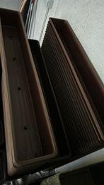 Kunststof bloembak 1 meter, Ophalen, Zo goed als nieuw, Rond, Kunststof