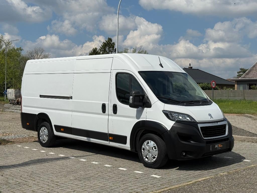 ✅Peugeot Boxer 2.2HDI L4H2/Airco/Garantie/Navi/Camera/Cruise, Auto's, Voorwielaandrijving, Stof, 4 cilinders, Wit
