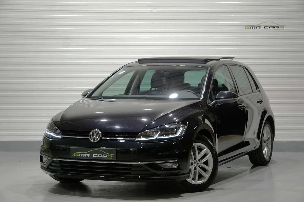 Volkswagen Golf Golf 1.5 TSI Highline Aut-Nav-Schuifdak-Cam-, Auto's, Automaat, 4 cilinders, Zwart, Leder