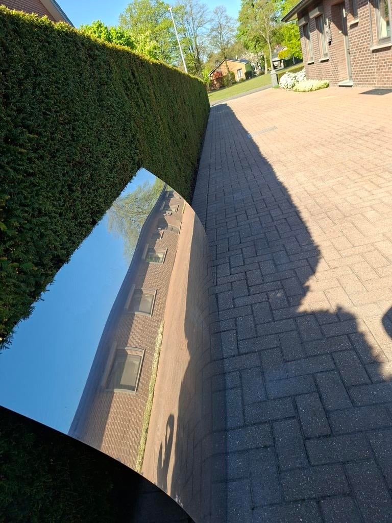 9 Nieuwe hoogglans  inox platen 2m op 1m en 1mm dik, Ophalen