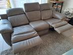 lederen elektrisch verstelbaar salon, Huis en Inrichting, Ophalen, Gebruikt, Rechte bank, Modern