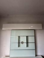 Hangkast en glazen wand TV, Huis en Inrichting, Kasten |Televisiemeubels, Ophalen, Gebruikt