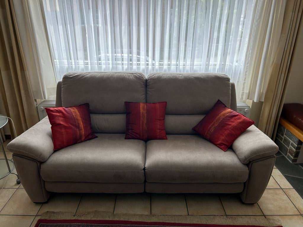 Canapé 2,5 places avec 2 relax électriques, Ophalen, Zo goed als nieuw