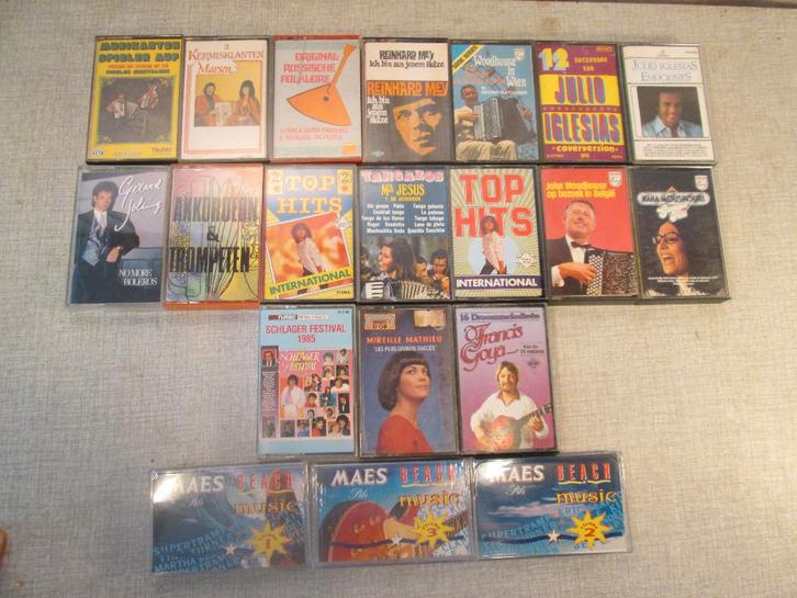 20 cassettes originales amusantes, CD & DVD, Cassettes audio, Comme neuf, Originale, 2 à 25 cassettes audio, Enlèvement ou Envoi