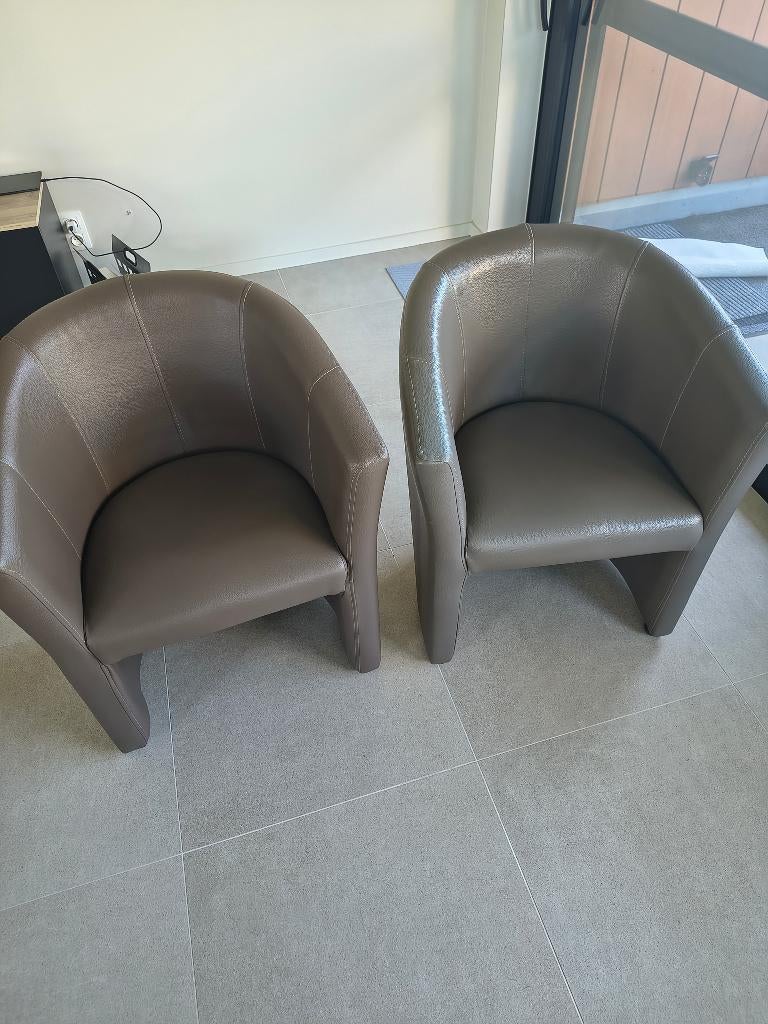 Club zetels, Ophalen, Kunststof, Gebruikt, Eenpersoons