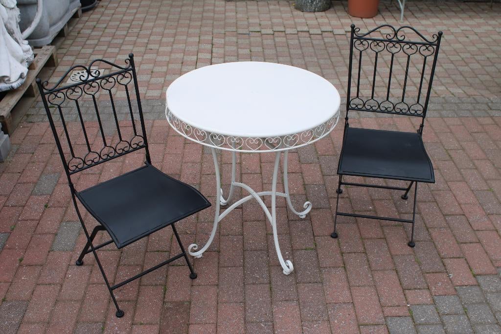 Tuinset: smeedijzeren tafel en stoelen, geweldige prijs!, Ophalen, Nieuw