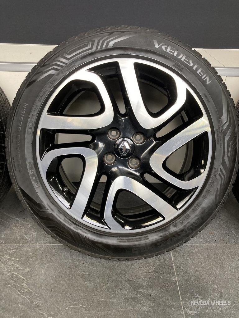 17” originele Renault Captur velgen + allseason banden 4x100, Pneus et Jantes, 4 Saisons, Véhicule de tourisme, -