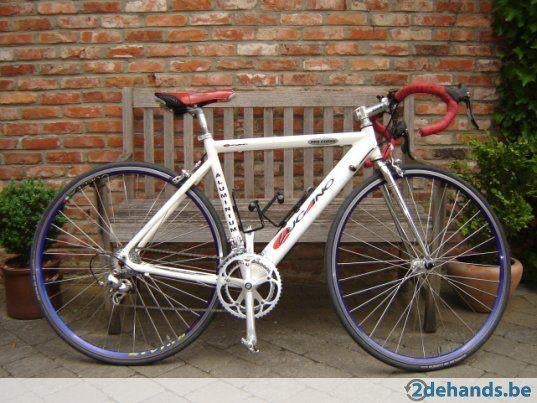 Witte koersfiets Lugano, Fietsen en Brommers, Ophalen, Gebruikt, Overige merken