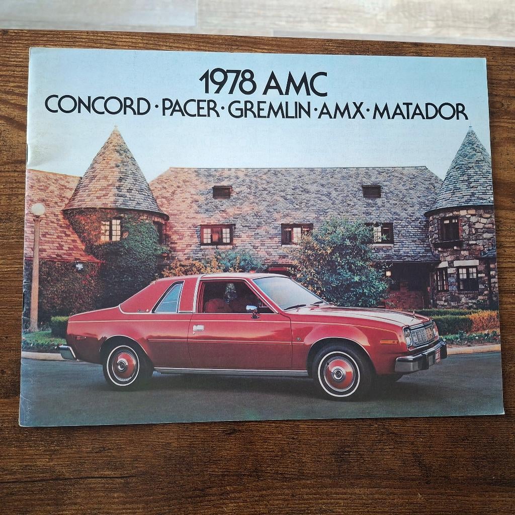 1978  AMC  Concord - Pacer - Gremlin - AMX - Matador, Boeken, Auto's | Folders en Tijdschriften, Ophalen of Verzenden, Nieuw, Overige merken