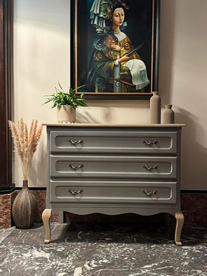 Buffet restauré, Maison & Meubles, Armoires | Commodes, Comme neuf, Moins de 100 cm, 50 à 100 cm, 25 à 50 cm, 3 ou 4 tiroirs, Enlèvement